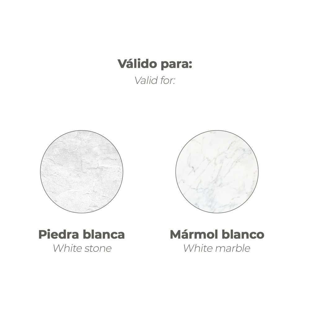 Masilla Para Marmol 500ml Blanca Con Catalizador. exposicion